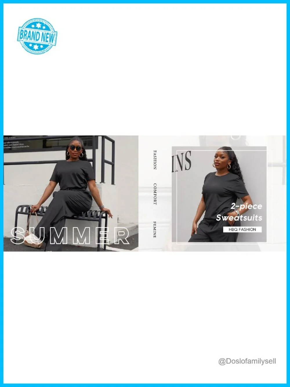 2 Piece Lounge Set: Short Sleeve Top & Wide Leg Pants with Pockets